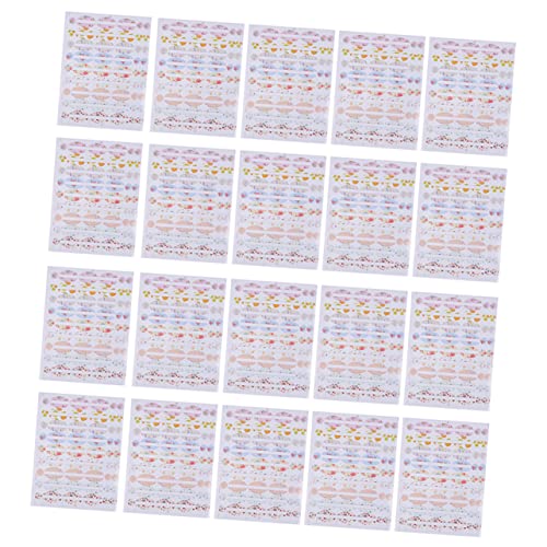 CLISPEED 20 Stück Selbstklebende Etiketten Leere Diy Aufkleber für Ätherische Ölflaschen und Kosmetikprodukte Beschriften und Dekorieren von CLISPEED