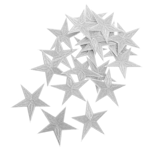 CLISPEED 20 Stück Silberne Stern Aufnäher zum Aufbügeln und Nähen Bestickte Bügelapplikationen für Kleidung Jeans Hüte Rucksäcke Vielseitige Farbechte Stern Patches für Diy-dekoration CLISPEED 20 Stück Silberne Stern Aufnäher zum Aufbügeln und Nähen Bestickte Bügelapplikationen für Kleidung Jeans Hüte Rucksäcke Vielseitige Farbechte Stern Patches für Diy-dekoration von CLISPEED