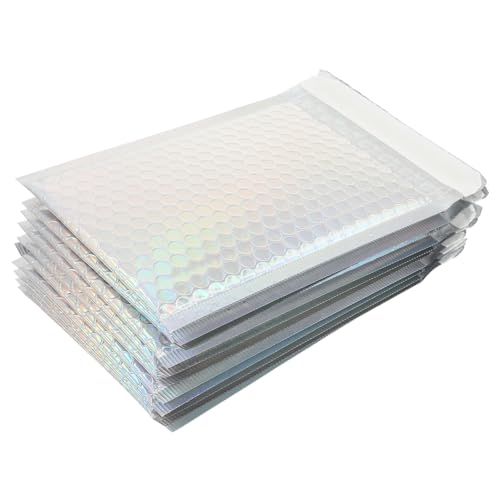 CLISPEED 20 Stück Teiliges Buntes Luftpolster Versandtaschen mit Selbstklebendem Verschluss Wasserabweisend und Reißfest für Kosmetik Schmuck und Empfindliche Versandartikel von CLISPEED