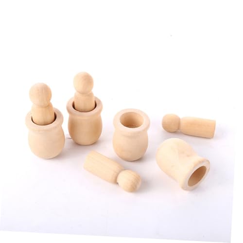 CLISPEED 20 Stück Teiliges DIY Unbemalte Holz puppen für Bemalen Naturbelassene Blanke Holzfiguren als Bastelbedarf für Kreative Kunstprojekte CLISPEED 20 Stück Teiliges DIY Unbemalte Holz puppen für Bemalen Naturbelassene Blanke Holzfiguren als Bastelbedarf für Kreative Kunstprojekte von CLISPEED