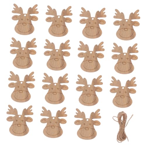 CLISPEED 20 Stück Teiliges DIY Weihnachts Holzanhänger mit Handbemalten Rentier Motiven Naturbelassene Holzscheiben für und Kreative Christbaumschmuck Herstellung Juteschnur für CLISPEED 20 Stück Teiliges DIY Weihnachts Holzanhänger mit Handbemalten Rentier Motiven Naturbelassene Holzscheiben für und Kreative Christbaumschmuck Herstellung Juteschnur für von CLISPEED