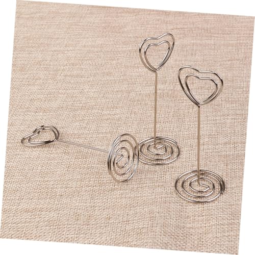 CLISPEED 20 Stück Teiliges Metall Tischkartenhalter mit Sockel Stabile Foto Platzkartenclips für Hochzeit Party und Büro Silberne Herzform Vielseitig Einsetzbar als Memo Menühalter CLISPEED 20 Stück Teiliges Metall Tischkartenhalter mit Sockel Stabile Foto Platzkartenclips für Hochzeit Party und Büro Silberne Herzform Vielseitig Einsetzbar als Memo Menühalter von CLISPEED