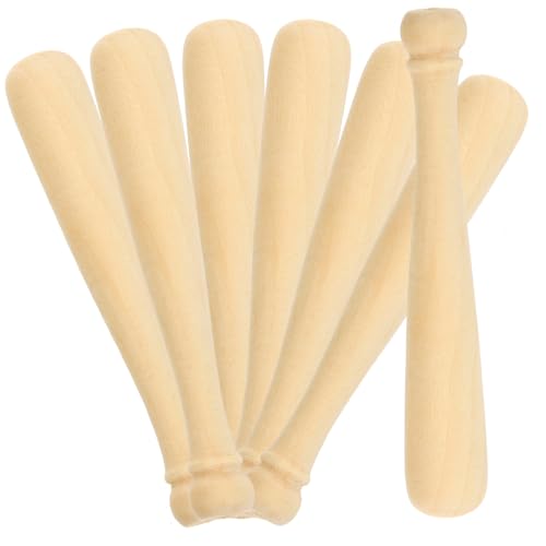 CLISPEED 20 Stück Teiliges Mini Holz Baseballschläger DIY für Bemalen Glatte Oberfläche Realistische Form Leicht Tragbar für Kreative Bastelprojekte und Geschenkdekoration von CLISPEED