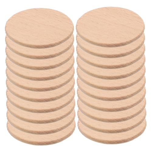 CLISPEED 20 Stück Teiliges Natürliche Holzscheiben aus Buchenholz Unvollendete Runde Holzstücke für DIY Basteln Malen Hochzeits und Wohnungsdekoration Vielseitige Holzmünzen und CLISPEED 20 Stück Teiliges Natürliche Holzscheiben aus Buchenholz Unvollendete Runde Holzstücke für DIY Basteln Malen Hochzeits und Wohnungsdekoration Vielseitige Holzmünzen und von CLISPEED