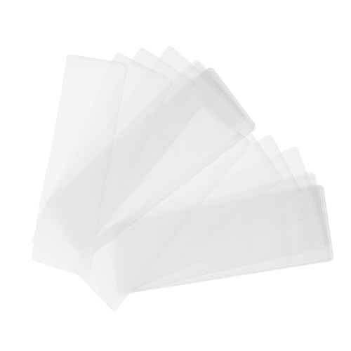 CLISPEED 20 Stück Teiliges Transparente Pvc lesezeichenhüllen mit Loch Wasserdichte Buchzeichen schutzhüllen Stabile Klarsichthüllen zum Schutz und Präsentation von Lesezeichen und Fotos von CLISPEED