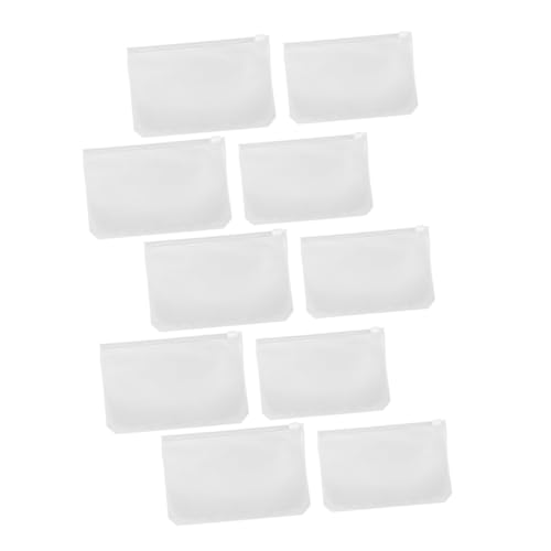 CLISPEED 20 Stück Teiliges Transparentes PVC Dokumenten mit Reißverschluss Abheftbare Binderhüllen in Vielseitige Lose Aufbewahrungstaschen für Büro Schule und Zuhause von CLISPEED