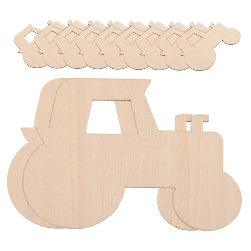 CLISPEED 20 Stück Teiliges Unbemalter Holzscheiben Traktorform DIY Holzanhänger für Kreative Bastelprojekte für Graffiti Dekorationen CLISPEED 20 Stück Teiliges Unbemalter Holzscheiben Traktorform DIY Holzanhänger für Kreative Bastelprojekte für Graffiti Dekorationen von CLISPEED