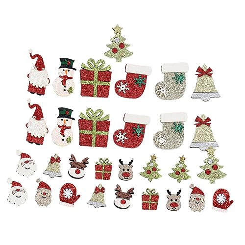 CLISPEED 20 Stück Teiliges Weihnachtsstoff Patch zum Aufnähen Bunte DIY Applikationen für Kleidung Hüte und Schuhe Vielseitige Weihnachtsdekorations Accessoires mit Verschiedenen Motiven CLISPEED 20 Stück Teiliges Weihnachtsstoff Patch zum Aufnähen Bunte DIY Applikationen für Kleidung Hüte und Schuhe Vielseitige Weihnachtsdekorations Accessoires mit Verschiedenen Motiven von CLISPEED