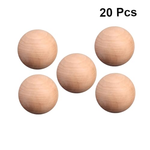 CLISPEED 20 Stück Unbemalte Massive Holz Bastelkugeln mit Glatter Oberfläche Runde DIY Zubehör Holzperlen zum Bemalen Basteln und Dekoration CLISPEED 20 Stück Unbemalte Massive Holz Bastelkugeln mit Glatter Oberfläche Runde DIY Zubehör Holzperlen zum Bemalen Basteln und Dekoration von CLISPEED