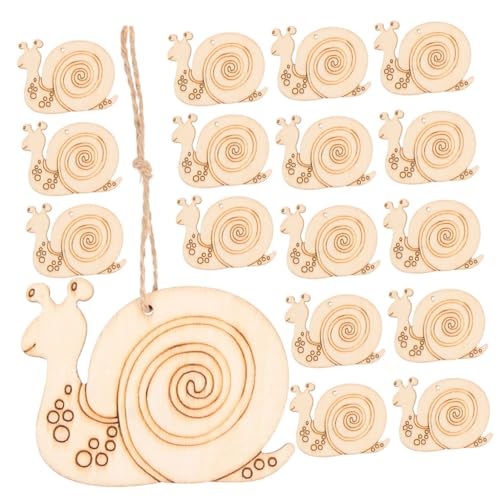CLISPEED 20 Stück Unvollendete Schnecken Holzschnittformen Teiliges mit Aufhängeseil für DIY Malprojekte Kreative Holzplatten für Kinderhandwerk und Heimdekoration CLISPEED 20 Stück Unvollendete Schnecken Holzschnittformen Teiliges mit Aufhängeseil für DIY Malprojekte Kreative Holzplatten für Kinderhandwerk und Heimdekoration von CLISPEED