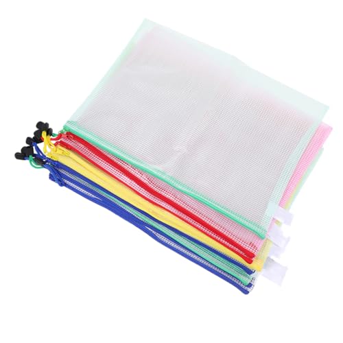 CLISPEED 20 Stück Wasserdichte Dokumententaschen mit Reißverschluss Transparente Mesh Aufbewahrungstaschen in Farben Vielseitige Organizer für Büro Schule und Reisen Praktische Papier und CLISPEED 20 Stück Wasserdichte Dokumententaschen mit Reißverschluss Transparente Mesh Aufbewahrungstaschen in Farben Vielseitige Organizer für Büro Schule und Reisen Praktische Papier und von CLISPEED