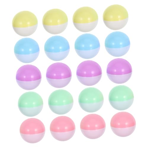 CLISPEED 20 Stück Wiederverwendbare Füllbare Plastikkugeln für Süßigkeiten und Partygeschenke Bunten Farben Grün Blau Gelb CLISPEED 20 Stück Wiederverwendbare Füllbare Plastikkugeln für Süßigkeiten und Partygeschenke Bunten Farben Grün Blau Gelb von CLISPEED
