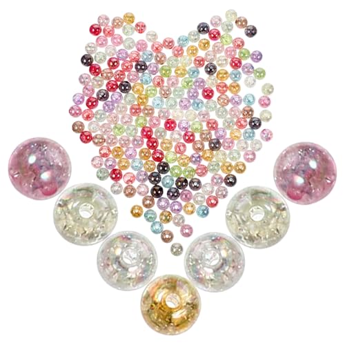 CLISPEED 200 Stück Acryl Spacer Perlen Crackle Effekt Bunte DIY Schmuckperlen für Armband Halskette Basteln Schmuckzubehör Langlebig und Leicht zu Fädeln CLISPEED 200 Stück Acryl Spacer Perlen Crackle Effekt Bunte DIY Schmuckperlen für Armband Halskette Basteln Schmuckzubehör Langlebig und Leicht zu Fädeln von CLISPEED