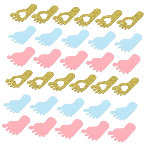 CLISPEED 200 Stück Babyfußabdruck Konfetti in Blau Gold Biologisch Abbaubares Partydekor für Babyparty Gender Reveal Kindergeburtstag Leichtes Streudeko für Fotos und Raumgestaltung CLISPEED 200 Stück Babyfußabdruck Konfetti in Blau Gold Biologisch Abbaubares Partydekor für Babyparty Gender Reveal Kindergeburtstag Leichtes Streudeko für Fotos und Raumgestaltung von CLISPEED