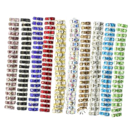 CLISPEED 200 Stück Bunte Glasperlen Flach als Spacer Beads für Schmuckherstellung Vielseitig Einsetzbar Langlebig zum Basteln von Armbändern und Halsketten CLISPEED 200 Stück Bunte Glasperlen Flach als Spacer Beads für Schmuckherstellung Vielseitig Einsetzbar Langlebig zum Basteln von Armbändern und Halsketten von CLISPEED