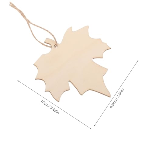 CLISPEED 200 Stück DIY Herbstliche Holzblätter Cutouts für Bastelprojekte Stabile Glatte Holzscheiben zum Bemalen als Anhänger und Dekoration für Herbst und Thanksgiving von CLISPEED