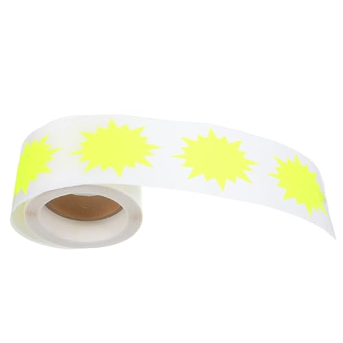 CLISPEED 200 Stück Fluoreszierende Etiketten für Verkaufsveranstaltungen und Einzelhandel Selbstklebende Preisschilder Gelb für Effektive Preisgestaltung und Produktpräsentation CLISPEED 200 Stück Fluoreszierende Etiketten für Verkaufsveranstaltungen und Einzelhandel Selbstklebende Preisschilder Gelb für Effektive Preisgestaltung und Produktpräsentation von CLISPEED
