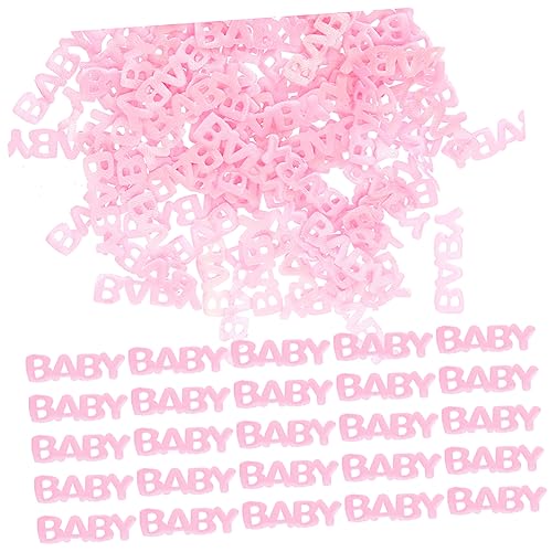 CLISPEED 200 Stück Konfetti Zur Taufe Paillette Aufdecken Weltraum Konfetti Partytaschen Streamer Jubiläum Neon-partyzubehör Neon Punkt Groovig Dekorationen Kursiv Harz Rosa von CLISPEED