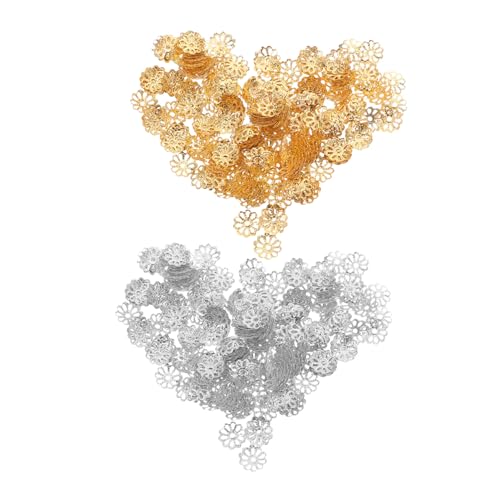 CLISPEED 2000 Stück Schneeflocken Blumenperlen Kappen aus Eisen Leichte Runde Spacer Charms Stabile Metallperlen Endkappen für Diy Schmuckherstellung von Armbändern Halsketten und Ohrringen CLISPEED 2000 Stück Schneeflocken Blumenperlen Kappen aus Eisen Leichte Runde Spacer Charms Stabile Metallperlen Endkappen für Diy Schmuckherstellung von Armbändern Halsketten und Ohrringen von CLISPEED