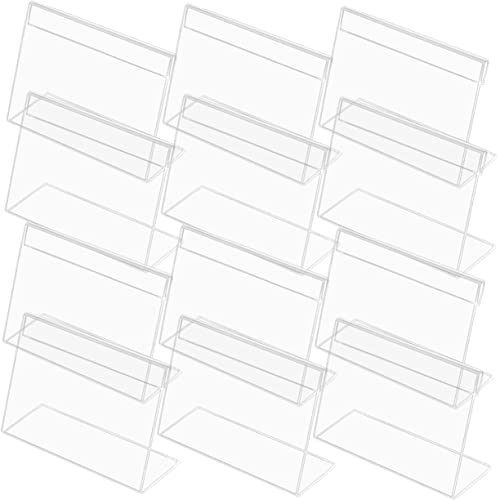 CLISPEED 20Stücke Acrylschild Displayhalter Leere Tischkarten für Hochzeiten Partys und Veranstaltungen Transparent Robust für Büro Restaurant Hotel von CLISPEED