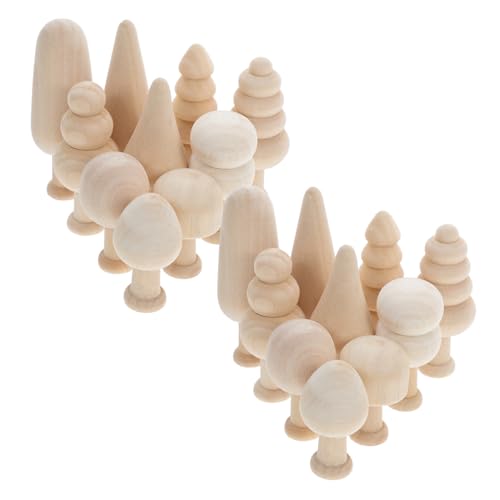 CLISPEED 20Stücke Teiliges Unvollendeter Holzbaumschmuck zum Selbermachen Mini Holzbäume für DIY Projekte für Ausmalen und Basteln Weihnachten CLISPEED 20Stücke Teiliges Unvollendeter Holzbaumschmuck zum Selbermachen Mini Holzbäume für DIY Projekte für Ausmalen und Basteln Weihnachten von CLISPEED