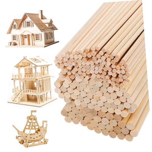 CLISPEED 215 Stk Runde Holzstäbe Teilig Birkenholz Unbehandelt Robuste Holzstäbe zum Basteln DIY Dekoration Vielfältige für Kreative Holzprojekte CLISPEED 215 Stk Runde Holzstäbe Teilig Birkenholz Unbehandelt Robuste Holzstäbe zum Basteln DIY Dekoration Vielfältige für Kreative Holzprojekte von CLISPEED