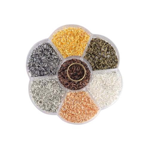CLISPEED 230 Stück Teiliges DIY Offene Biegeringe aus Legiertem Verarbeitung Vielseitig für Halskette Armband Schlüsselring Schmuckherstellung Langlebige Verbindungsringe für Charms und CLISPEED 230 Stück Teiliges DIY Offene Biegeringe aus Legiertem Verarbeitung Vielseitig für Halskette Armband Schlüsselring Schmuckherstellung Langlebige Verbindungsringe für Charms und von CLISPEED