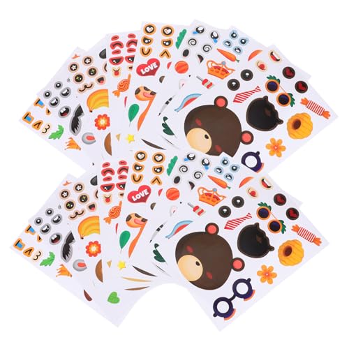 CLISPEED 24 Blatt Belohnungsaufkleber Tiere Selbstklebend Cartoon Sticker Motivation Schule DIY Basteln für Belohnung Lob und Ermutigung im Klassenzimmer von CLISPEED