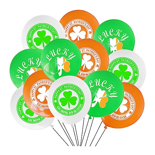 CLISPEED 24 Stück Ballon Dekorationen Weiß st patricks day dekoration die familienfeier party sachen green balloons balloon garland celebration dekoringe hochzeitsdeko Partyzubehör Emulsion CLISPEED 24 Stück Ballon Dekorationen Weiß st patricks day dekoration die familienfeier party sachen green balloons balloon garland celebration dekoringe hochzeitsdeko Partyzubehör Emulsion von CLISPEED