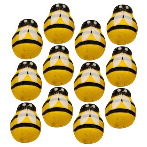 CLISPEED 24 Stück Holz Bienen Deko Teiliges DIY Bienenornamente für Bastelprojekte Hochwertige Holzverzierungen für Zuhause Partys und Kreative Ideen CLISPEED 24 Stück Holz Bienen Deko Teiliges DIY Bienenornamente für Bastelprojekte Hochwertige Holzverzierungen für Zuhause Partys und Kreative Ideen von CLISPEED