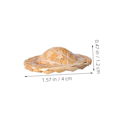 CLISPEED 24 Stück Mini Strohhüte Handgewebt Kleine Puppenhüte aus Natürlichem Stroh Leicht Atmungsaktiv Für DIY Bastelprojekte Schmuck Zubehör Sommerdeko CLISPEED 24 Stück Mini Strohhüte Handgewebt Kleine Puppenhüte aus Natürlichem Stroh Leicht Atmungsaktiv Für DIY Bastelprojekte Schmuck Zubehör Sommerdeko von CLISPEED