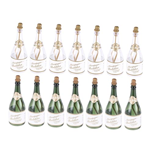 CLISPEED 24 Stück Sektblasenflasche Tischdekoration Dekoration Hochzeitsblasenflasche Leere Blasenflasche Blasenflaschen- Hochzeitsdekoration Wiederbefüllte Sprudelflasche Plastik von CLISPEED