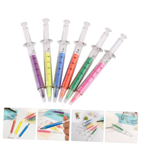 CLISPEED 24 Stück Teiliges Bunte Highlighter Stifte Praktische Leuchtstarke Marker für Notizen Kreatives Design Leicht und für Schule Büro von CLISPEED