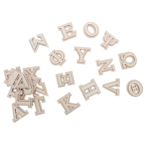 CLISPEED 24 Stück Teiliges Griechische Holzbuchstaben Zweilagig Naturbelassenes Holz Alphabet Buchstaben für DIY Bastelprojekte Wanddekoration Vielseitig Handlich Natürliche Holzstruktur CLISPEED 24 Stück Teiliges Griechische Holzbuchstaben Zweilagig Naturbelassenes Holz Alphabet Buchstaben für DIY Bastelprojekte Wanddekoration Vielseitig Handlich Natürliche Holzstruktur von CLISPEED