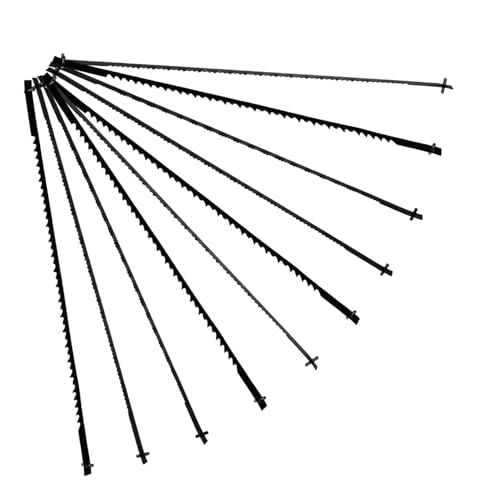 CLISPEED 24 Stück Teiliges Hacksaw Sägeblatt Hochpräzise Kurvenschnitte Effizient für Holzverarbeitung und Metall für Heim und Industrieeinsatz Ersatzblätter für Bügelsägen CLISPEED 24 Stück Teiliges Hacksaw Sägeblatt Hochpräzise Kurvenschnitte Effizient für Holzverarbeitung und Metall für Heim und Industrieeinsatz Ersatzblätter für Bügelsägen von CLISPEED