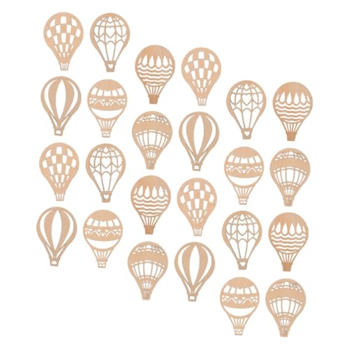CLISPEED 24 Stück Teiliges Holzscheiben Hot Air Balloon Holz Ausschnitte Unbemalt Glatte Kanten Langlebig für DIY Basteln Kunsthandwerk Party und Wohnraumdekoration CLISPEED 24 Stück Teiliges Holzscheiben Hot Air Balloon Holz Ausschnitte Unbemalt Glatte Kanten Langlebig für DIY Basteln Kunsthandwerk Party und Wohnraumdekoration von CLISPEED