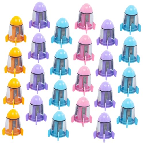CLISPEED 24 Stück Teiliges Manuelle Bleistiftspitzer in Raketenform für Schüler Leichter Tragbarer Handspitzer mit Einzelöffnung Praktische und Schnelle Anspitzung Gemischt CLISPEED 24 Stück Teiliges Manuelle Bleistiftspitzer in Raketenform für Schüler Leichter Tragbarer Handspitzer mit Einzelöffnung Praktische und Schnelle Anspitzung Gemischt von CLISPEED