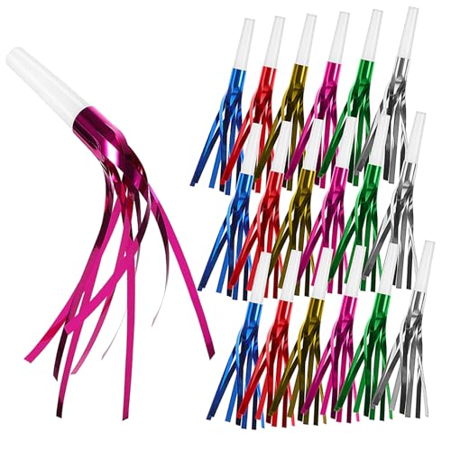 CLISPEED 24 Stück Teiliges Partytröten mit Quasten Bunte Noisemaker für Erwachsene Wiederverwendbar Robust für Geburtstagsfeiern Sportevents Cheerleading und Festliche Anlässe CLISPEED 24 Stück Teiliges Partytröten mit Quasten Bunte Noisemaker für Erwachsene Wiederverwendbar Robust für Geburtstagsfeiern Sportevents Cheerleading und Festliche Anlässe von CLISPEED