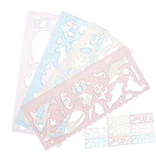 CLISPEED 24 Stück Teiliges Zeichenschablonen Tiere Malvorlagen Transparent Geometrische Vorlage Kreativ Malschablonen für Basteln und Malen mit Stift und Marker CLISPEED 24 Stück Teiliges Zeichenschablonen Tiere Malvorlagen Transparent Geometrische Vorlage Kreativ Malschablonen für Basteln und Malen mit Stift und Marker von CLISPEED