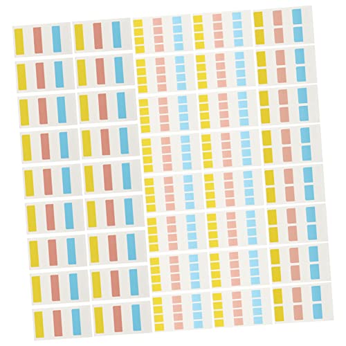 CLISPEED 240Stücke Klebende Memo Pads mit Großen Mittleren und Kleinen Haftnotizen Praktische Beschriftungs und Indexaufkleber für Zuhause Büro und Schule von CLISPEED