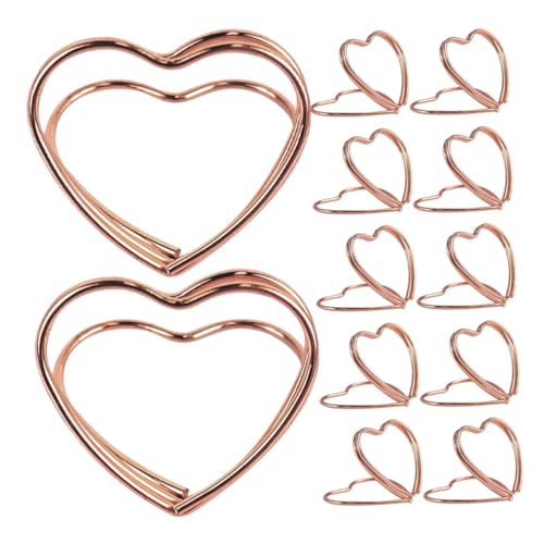 CLISPEED 25 Stück Herzförmige Metall Tischkartenhalter in Roségold Vielseitiger Karten und Fotohalter für Hochzeit Party und Elegant für Namensschilder und Notizen CLISPEED 25 Stück Herzförmige Metall Tischkartenhalter in Roségold Vielseitiger Karten und Fotohalter für Hochzeit Party und Elegant für Namensschilder und Notizen von CLISPEED