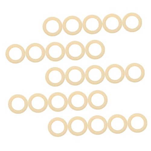 CLISPEED 25 Stück Teiliges Holzringe Naturbelassen Glatt für DIY Makramee Basteln Schmuckherstellung Wanddekoration Handwerk Zubehör CLISPEED 25 Stück Teiliges Holzringe Naturbelassen Glatt für DIY Makramee Basteln Schmuckherstellung Wanddekoration Handwerk Zubehör von CLISPEED