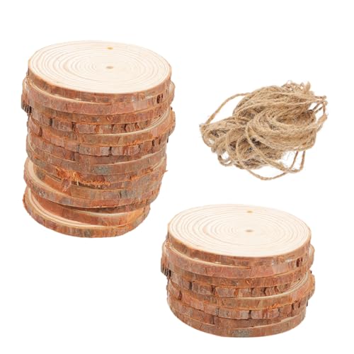 CLISPEED 25 Stück Vorbereitet mit Löchern für Kreative Bastelideen Unbehandelte Runde Holzstücke für Geschenkdekoration und Diy Projekte CLISPEED 25 Stück Vorbereitet mit Löchern für Kreative Bastelideen Unbehandelte Runde Holzstücke für Geschenkdekoration und Diy Projekte von CLISPEED