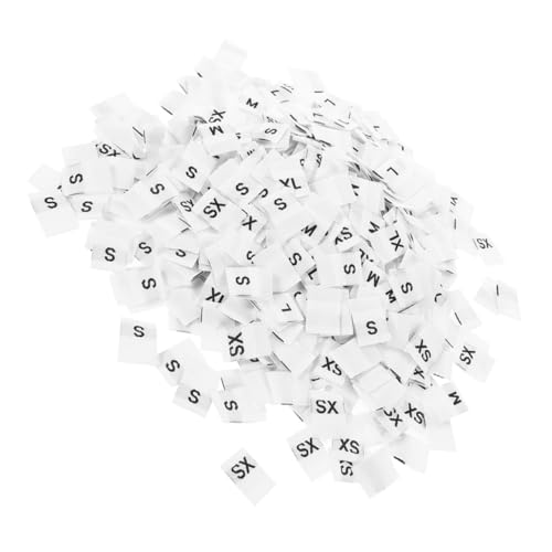 CLISPEED 250 Stück Größenetiketten für Kleidung Mini Größenlabels Xs bis Xl Waschbare Hautfreundliche Nähetiketten zum Aufnähen Klare Bedruckte Größenmarkierungen für Nähen und Quilten CLISPEED 250 Stück Größenetiketten für Kleidung Mini Größenlabels Xs bis Xl Waschbare Hautfreundliche Nähetiketten zum Aufnähen Klare Bedruckte Größenmarkierungen für Nähen und Quilten von CLISPEED