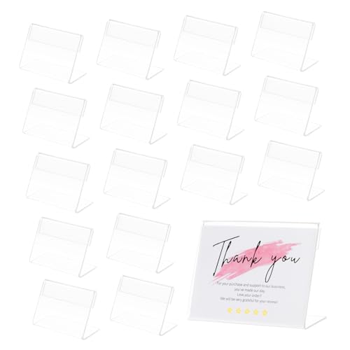 CLISPEED 25Stücke Acrylschildhalter für Namenskarten und Preisschilder Förmig Stabiler Tischaufsteller für Menüs und Werbeaktionen für Hochzeiten und Events CLISPEED 25Stücke Acrylschildhalter für Namenskarten und Preisschilder Förmig Stabiler Tischaufsteller für Menüs und Werbeaktionen für Hochzeiten und Events von CLISPEED