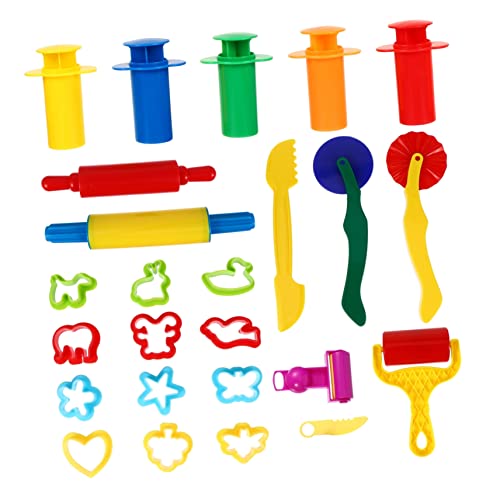CLISPEED 25stücke Teiliges Knetwerkzeug-Set Für Mädchen Bunte Modellierwerkzeuge Für Für Vorschulkinder Und -projekte Und Praktisch Für Stundenlangen Spaß von CLISPEED