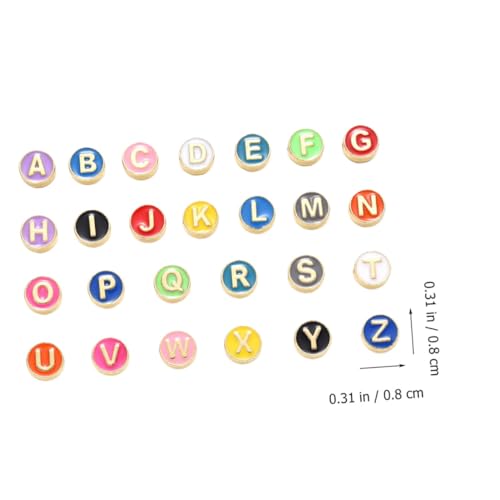 CLISPEED 26 Stück Teiliges Buchstabenperlen Farbigem Legierungs Leichte Tragbare Alphabet perlen für DIY Schmuckherstellung Armbänder Halsketten Bastelzubehör Vielseitig Einsetzbar CLISPEED 26 Stück Teiliges Buchstabenperlen Farbigem Legierungs Leichte Tragbare Alphabet perlen für DIY Schmuckherstellung Armbänder Halsketten Bastelzubehör Vielseitig Einsetzbar von CLISPEED