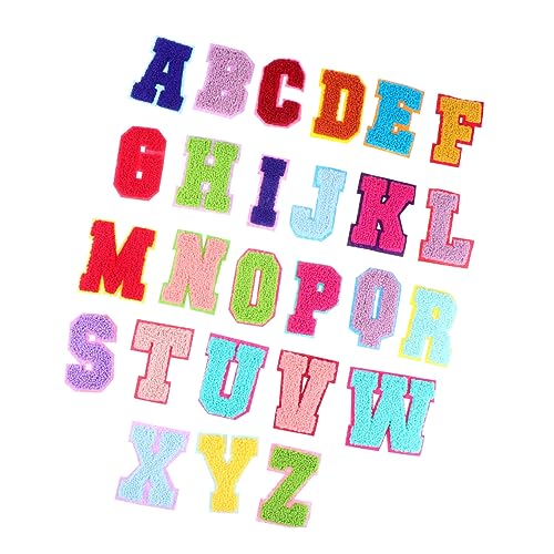 CLISPEED 26 Stück Teiliges Set Buchstaben Aufnäher Bestickte Applikationen für Kleidung Langlebige Patches für DIY Projekte Einfache Anwendung für Verschiedene Textilien Hautfreundlich und CLISPEED 26 Stück Teiliges Set Buchstaben Aufnäher Bestickte Applikationen für Kleidung Langlebige Patches für DIY Projekte Einfache Anwendung für Verschiedene Textilien Hautfreundlich und von CLISPEED