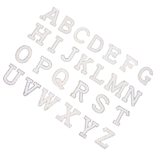 CLISPEED 26Stücke Teiliges Buchstaben Patches Kreative Applikationen für DIY Kleidung Taschen und Hüte zum Aufbügeln oder Aufnähen zur Dekoration und Reparatur CLISPEED 26Stücke Teiliges Buchstaben Patches Kreative Applikationen für DIY Kleidung Taschen und Hüte zum Aufbügeln oder Aufnähen zur Dekoration und Reparatur von CLISPEED