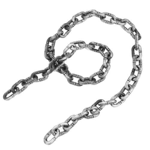 CLISPEED 2M Kunststoff Kette für Halloween Dekoration Lange Realistische Leichte und Robuste Requisite für Partys und Spukhäuser für Festliche Anlässe und Kreative CLISPEED 2M Kunststoff Kette für Halloween Dekoration Lange Realistische Leichte und Robuste Requisite für Partys und Spukhäuser für Festliche Anlässe und Kreative von CLISPEED